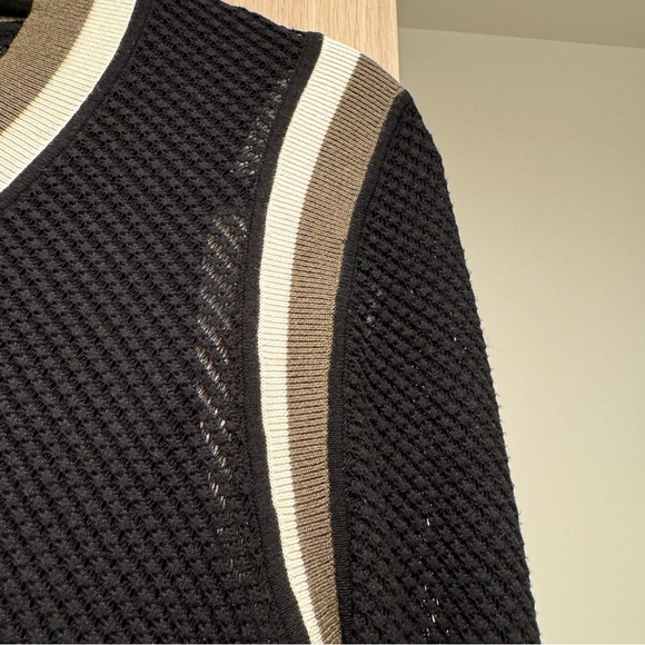 Veronica Beard Mixed Media Knit Sweater - L - Picture 5 of 10